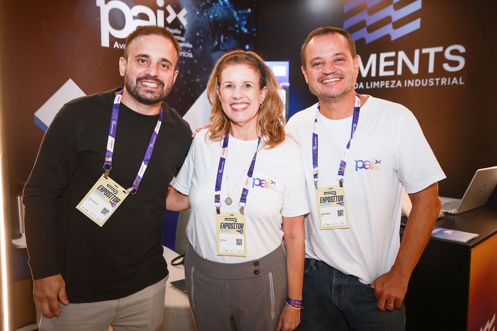 Sócios da Papilio AI Empresarial: Eduardo Martins, Cris Barata e Raphael Barata